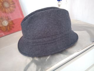 Cappello Grigio Unisex Classico fedora uomo lana