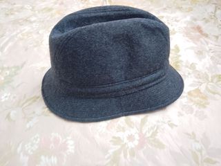 Cappello Grigio Unisex Classico fedora uomo lana