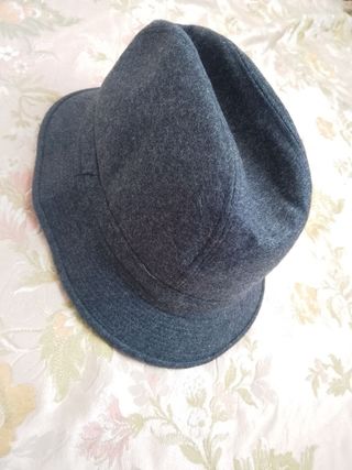 Cappello Grigio Unisex Classico fedora uomo lana