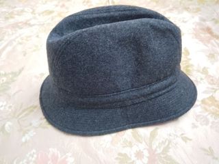 Cappello Grigio Unisex Classico fedora uomo lana