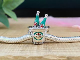 Charm Cubo Cervezas Heineken - Plata