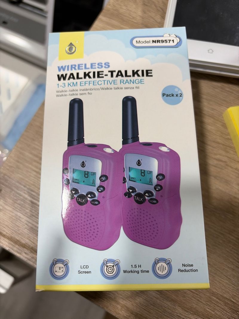 Walkie Talkie Inalámbrico 1-3 KM Pack x 2