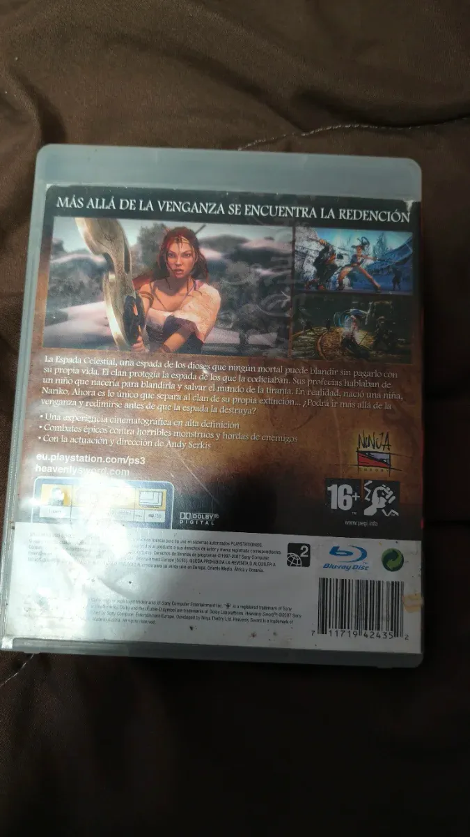 Caja + Carátula Heavenly Sword PS3 afbeelding 2