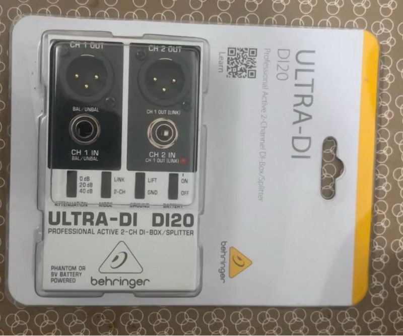 Behringer ULTRA-DI D120 Caja Inyección Estéreo