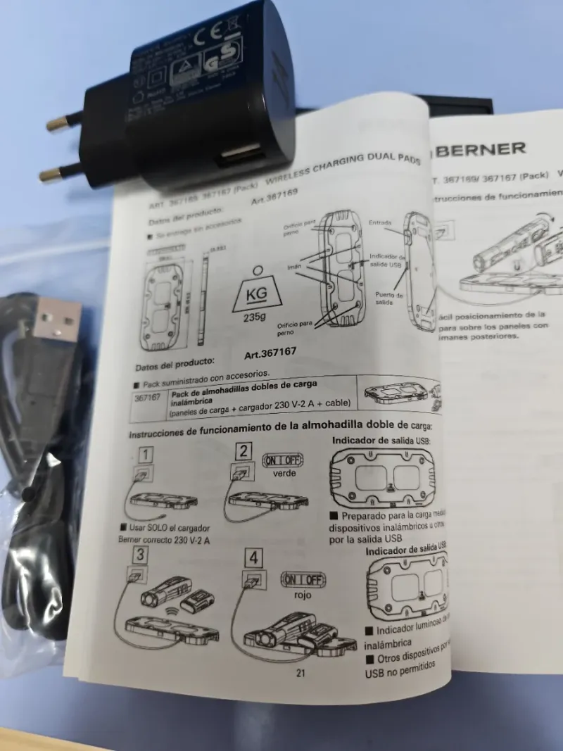 Base de carga inalámbrica BERNER afbeelding 6