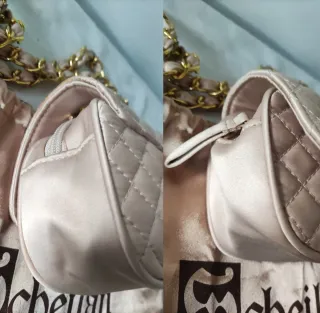 Borsetta Scheilan Firenze Raso Strass Beige Oro