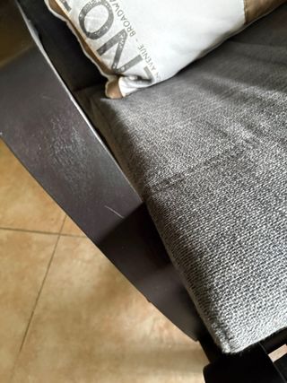 Sillón mecedora Ikea con reposapiés