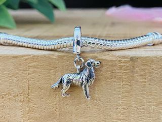 Charm Perro Golden Retriever - Plata