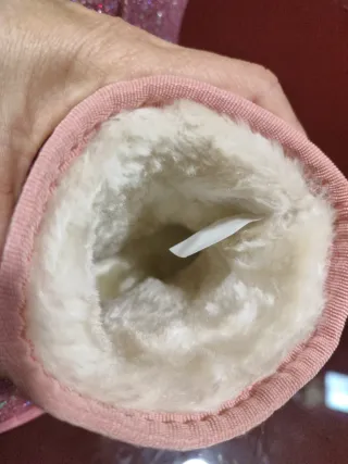 Botas rosas brillantes talla 28