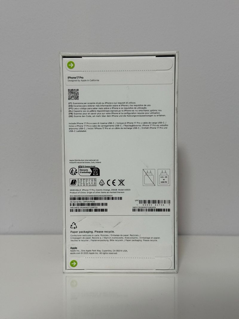 SIN ABRIR - Iphone 17 pro 256gb afbeelding 2