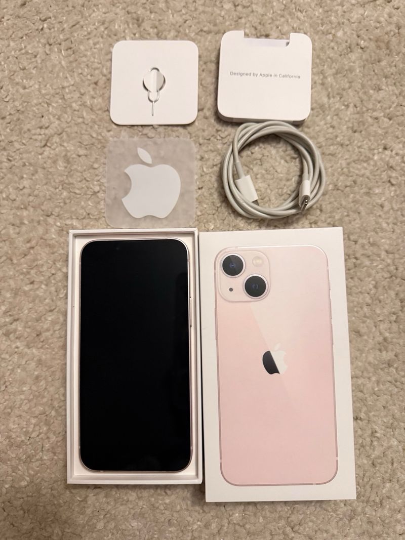 iPhone 13 mini 128GB Rosa palo-Perfecto estado afbeelding 7
