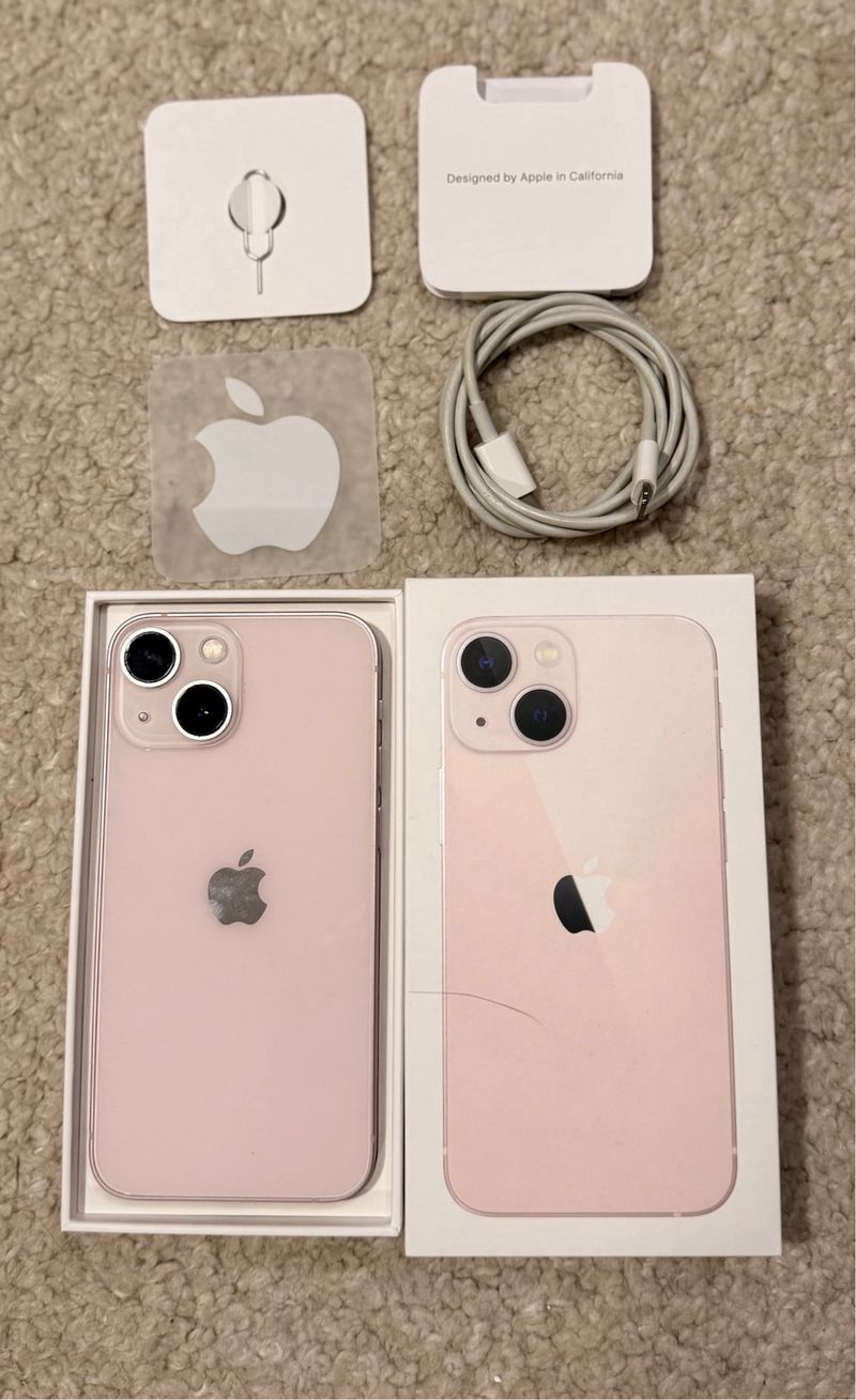 iPhone 13 mini 128GB Rosa palo-Perfecto estado afbeelding 6