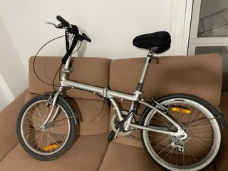 Bicicleta Plegable Plata