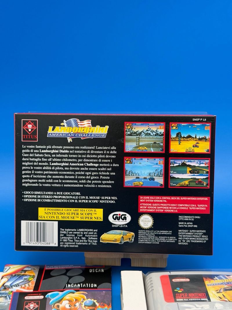 Lamborghini American Challenge Super Nintendo afbeelding 3