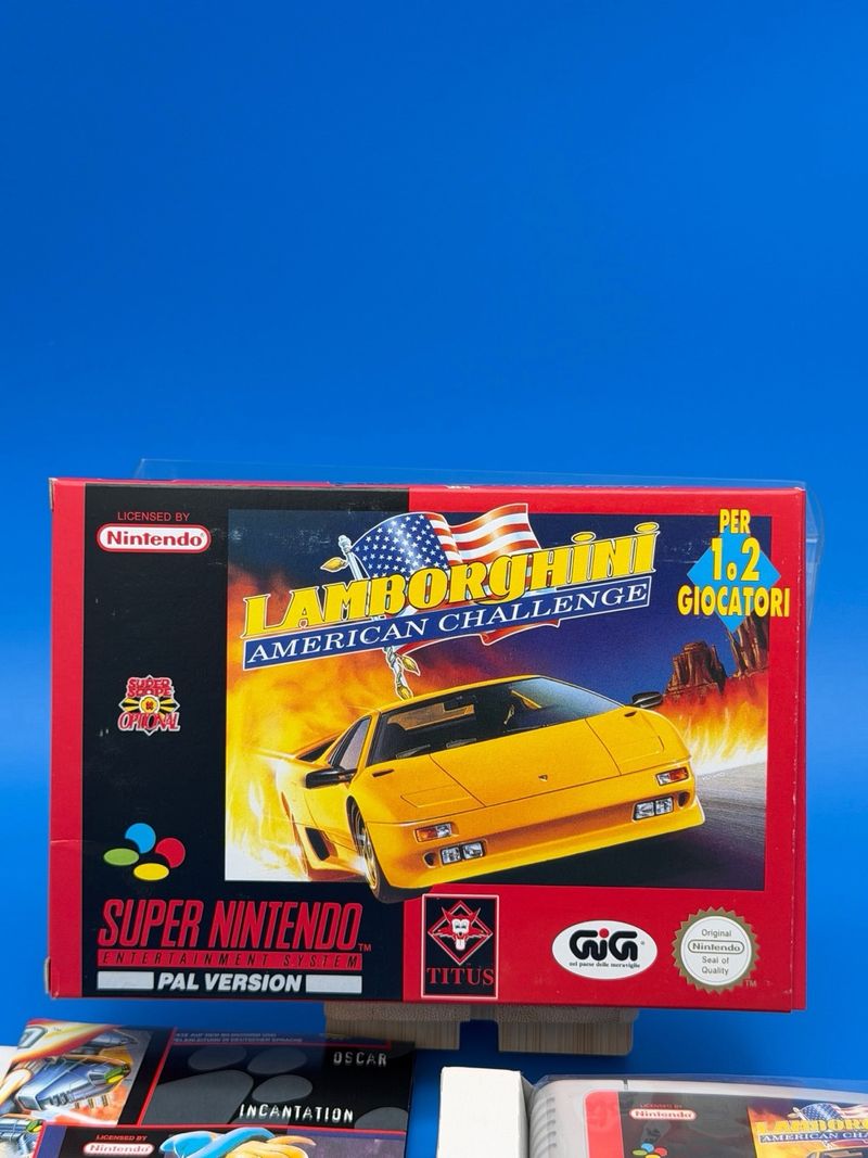 Lamborghini American Challenge Super Nintendo afbeelding 2