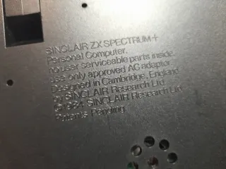 ZX Spectrum+ Sinclair Ordenador Personal