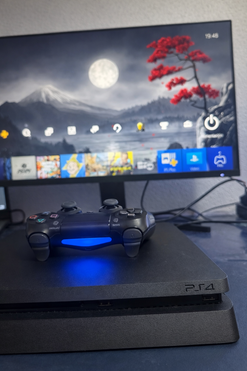 PS4 Slim 500GB + Mando + 8 Juegos afbeelding 5