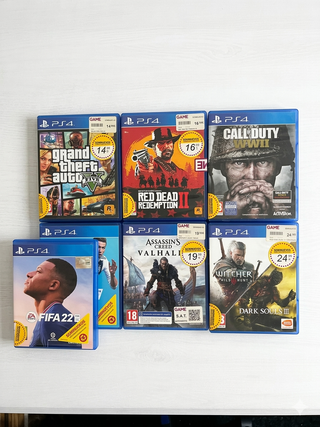 PS4 Slim 500GB + Mando + 8 Juegos