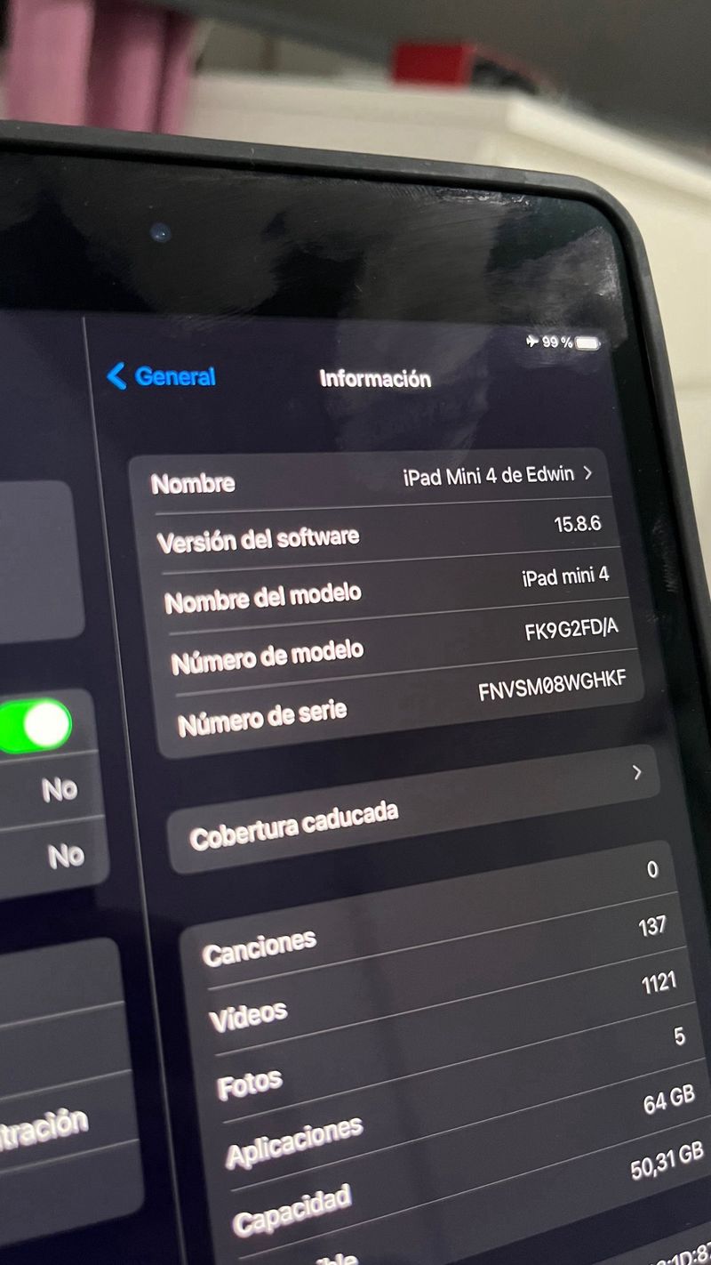 iPad Mini 4 Gris Espacial afbeelding 2