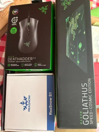 Ratón Razer Deathadder V2 + ReaSnow S1(+ regalo)