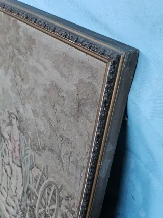 Quadro arazzo su tela antico