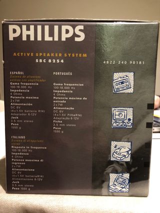 Altavoces Philips SBC 8254 Negro