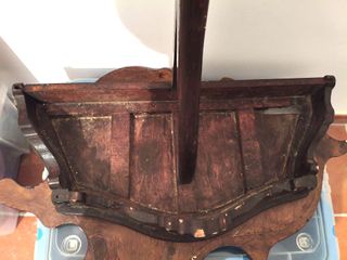 Consola y espejo antiguo de entrada