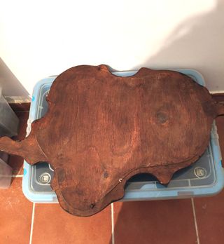 Consola y espejo antiguo de entrada