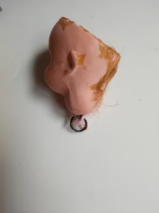 Due teste di bambole antiche (2 unità)