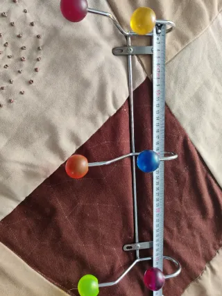 Perchero juvenil 6 ganchos colores