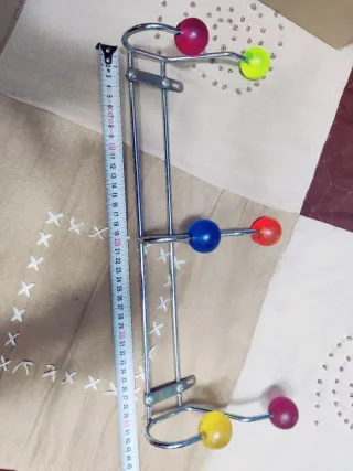 Perchero juvenil 6 ganchos colores