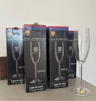 6 Copas Cava FC Barcelona Oficiales Bohemia