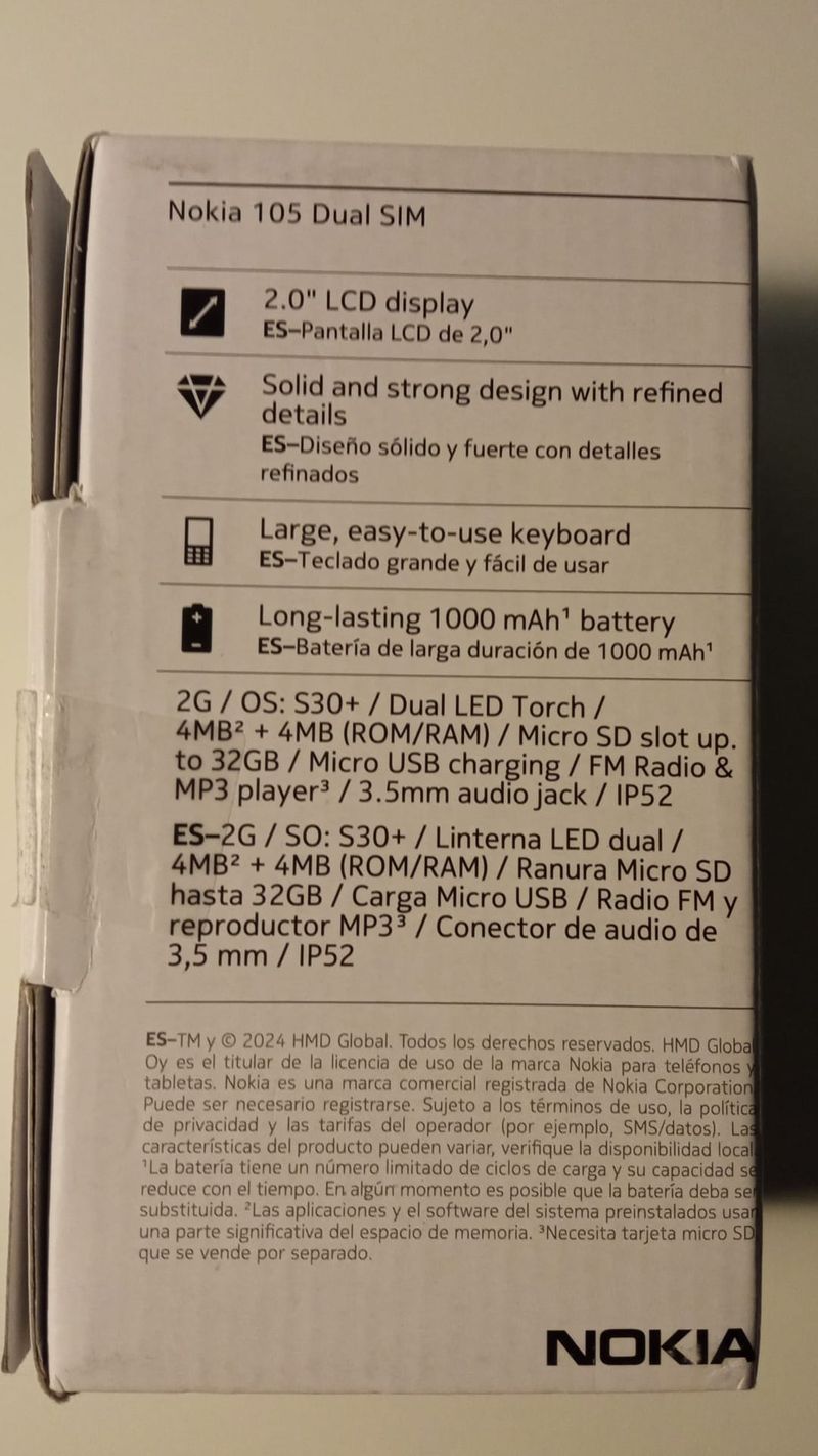 Móvil Nokia Negro afbeelding 3