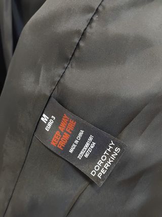 Blazer negro Dorothy Perkins con solapa