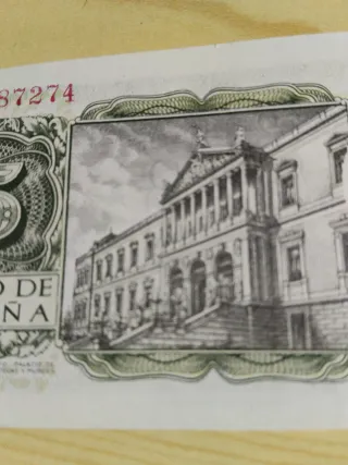 Billete 5 Pesetas Banco de España 1954