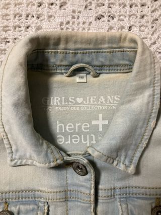 Chaqueta tejana vaquera azul