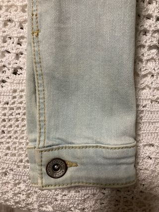 Chaqueta tejana vaquera azul