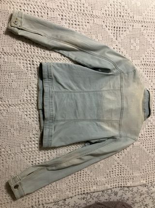 Chaqueta tejana vaquera azul