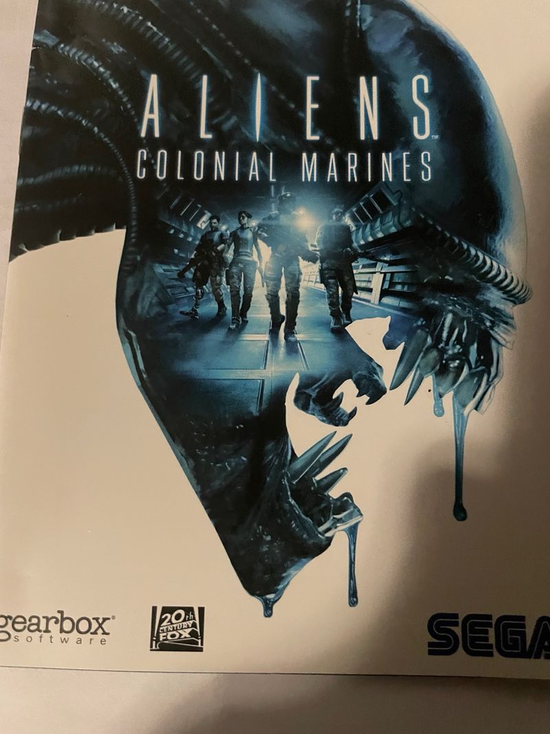 Manual del juego PS3 Aliens Colonial Marines SEGA