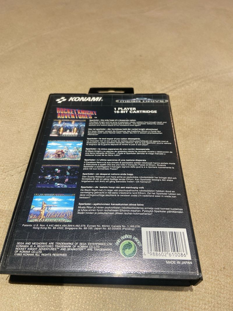Megadrive Rocket Knight Adventures Konami afbeelding 2