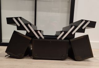 Maletín Maquillaje Profesional Negro y Marrón