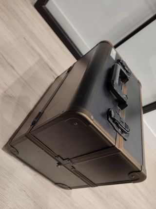 Maletín Maquillaje Profesional Negro y Marrón