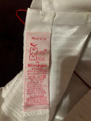 Vestido Primera Comunión Niña