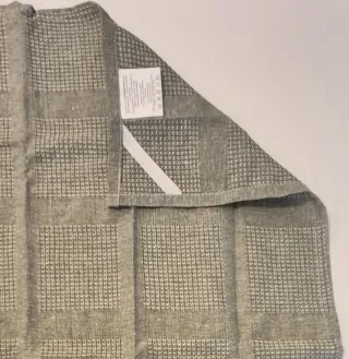 Set cucina cotone verde oliva e bianco