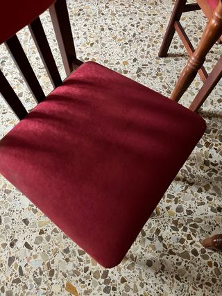 Mesa redonda camilla con 4 sillas