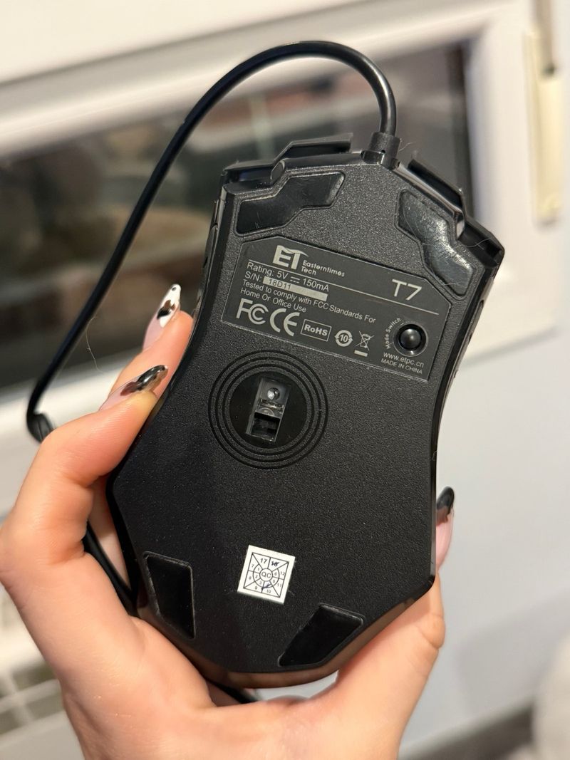 Ratón Gaming ET-T7 Negro afbeelding 2