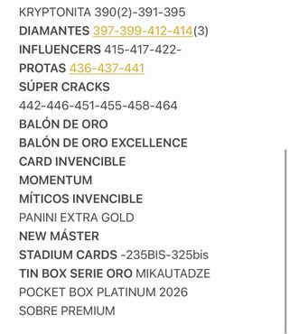 Cromos Panini Adrenalyn XL LaLiga 2025-26