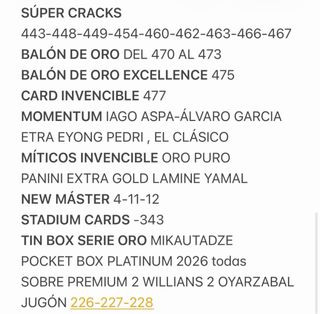 Cromos Panini Adrenalyn XL LaLiga 2025-26