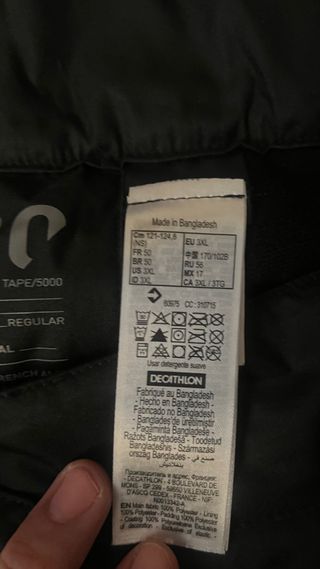 Pantalones de Nieve 3xl Decathlon Negros