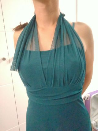 Vestido largo verde Talla 36
